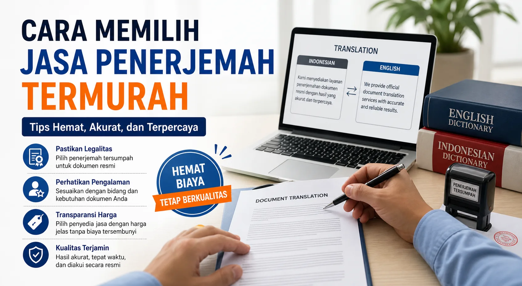 Cara memilih jasa penerjemah termurah