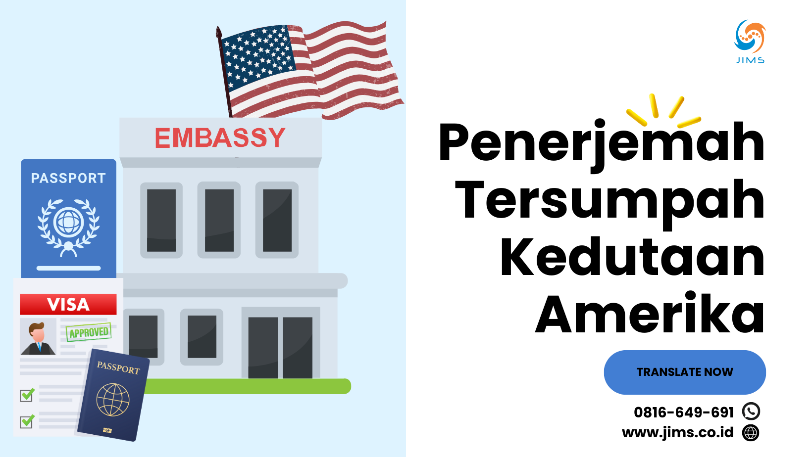 Penerjemah Tersumpah Kedutaan Amerika