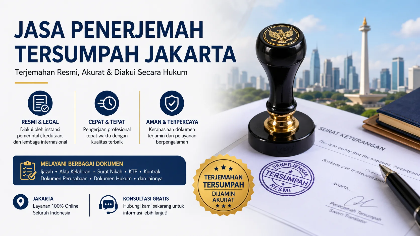 Jasa Penerjemah Tersumpah Jakarta