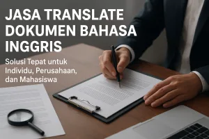 Jasa Translate dokumen bahasa inggris