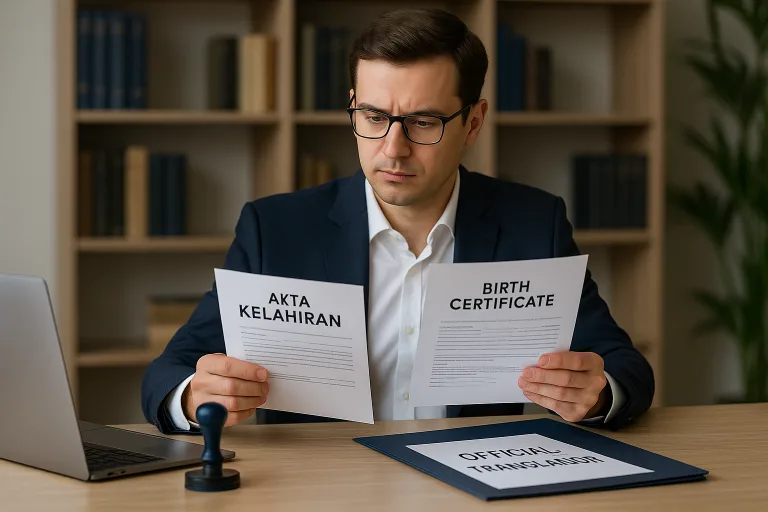 Sworn Translator untuk Akta Kelahiran