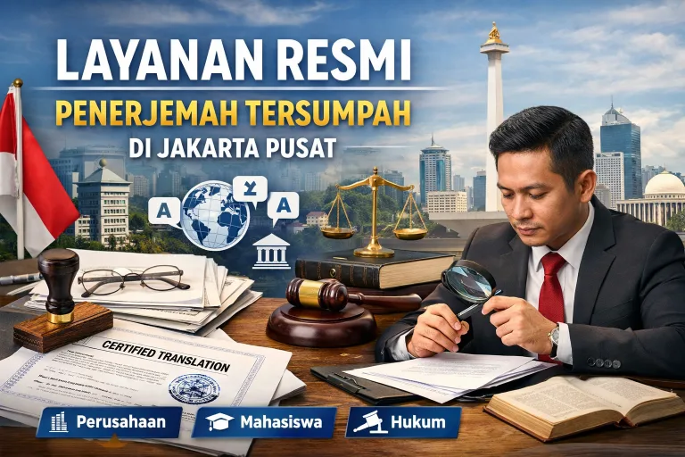 Layanan Resmi Penerjemah Tersumpah di Jakarta Pusat