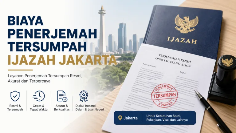 Biaya Penerjemah Tersumpah Ijazah Jakarta