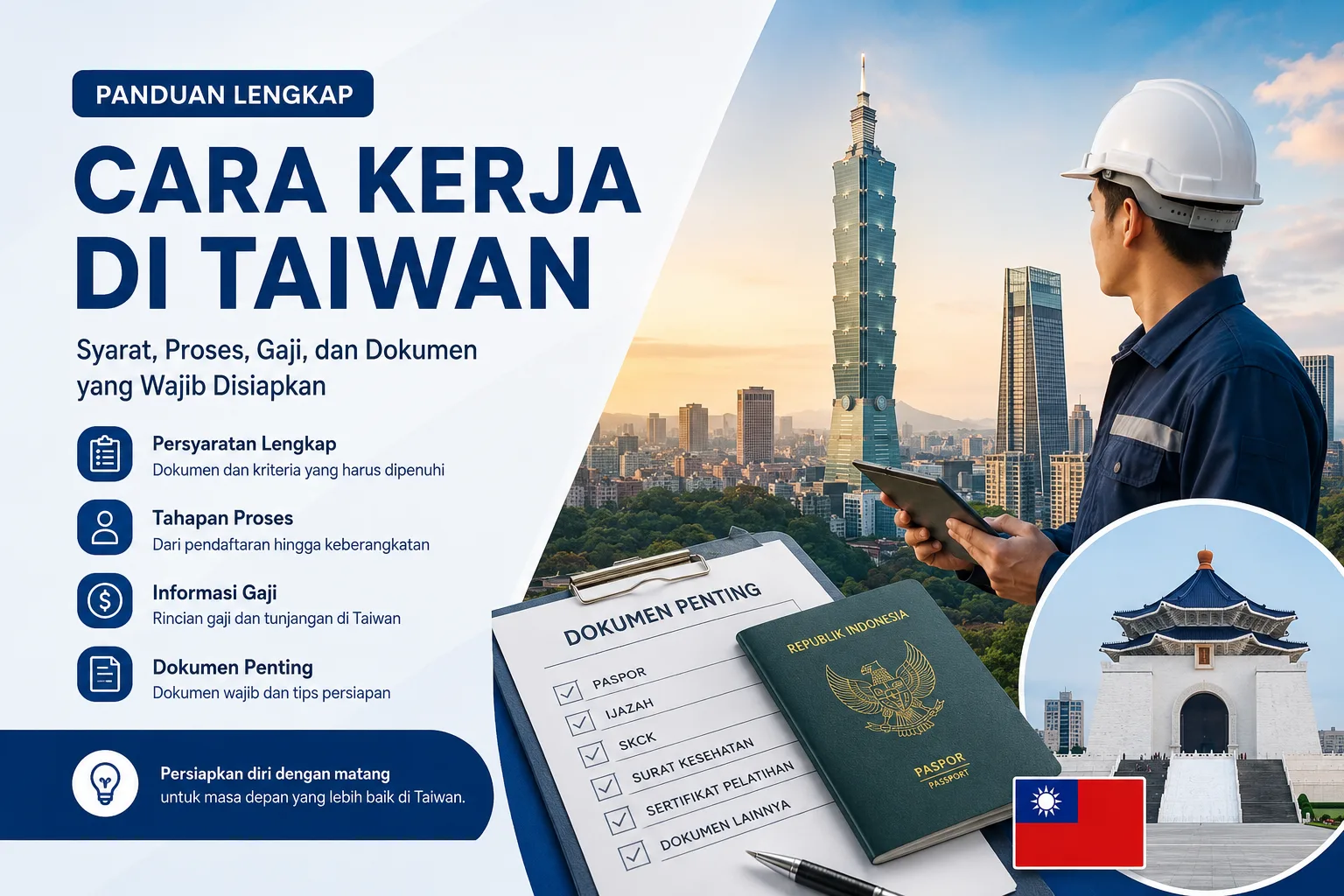 Cara kerja di Taiwan