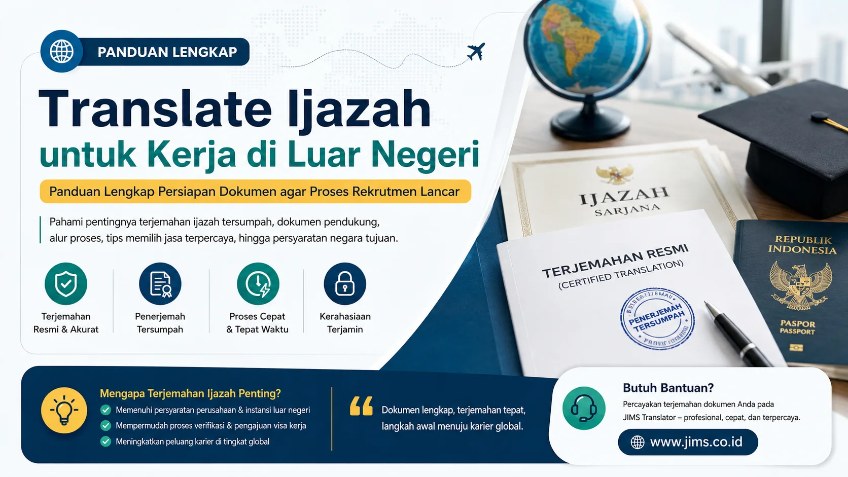 Translate ijazah untuk kerja di luar negeri