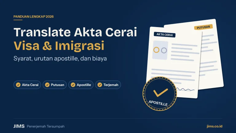 Translate Akta Cerai visa